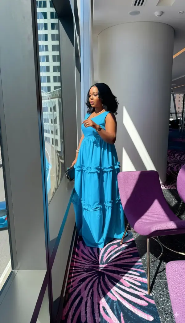 Adeife Maxi Dress - Sky Blue